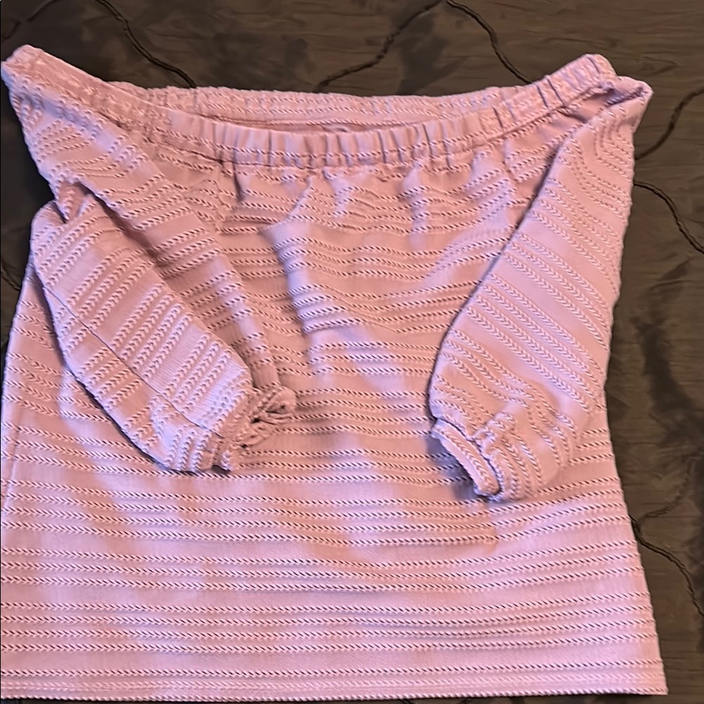 White House black market! Chic Pink Off-the-Shoulder Sweater